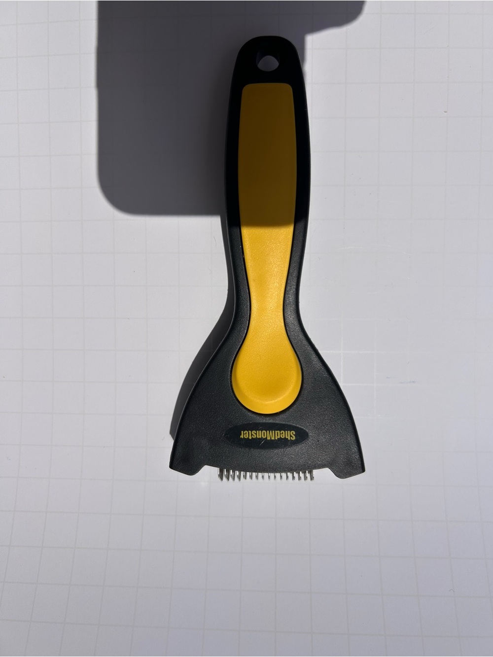 Dog Deshedding Tool — Yellow/Black